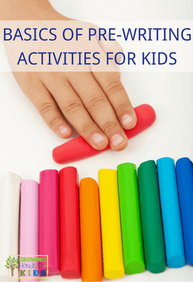 basics of pre-writing activities for kids