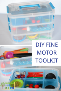 DIY Fine Motor Toolkit, perfect for home, classrooms, or therapy rooms.