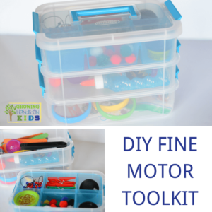 DIY Fine Motor Toolkit, perfect for home, classrooms, or therapy rooms.