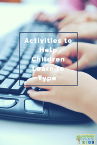 Activities to help children learn to type.