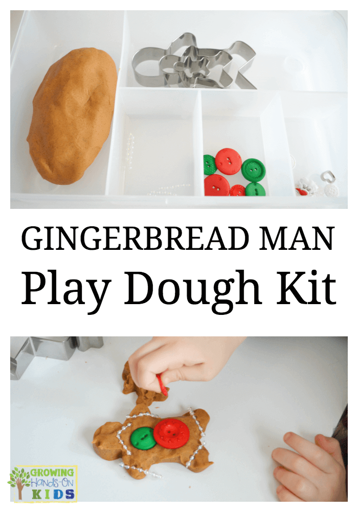 gingerbread man play dough kit