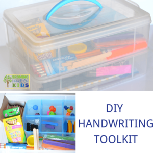 DIY Handwriting Toolkit, for therapists, teachers, and parents.