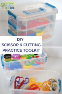 DIY Scissor and cutting practice toolkit for parents, teachers, and therapists.