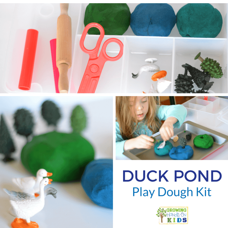 Duck pond play dough kit