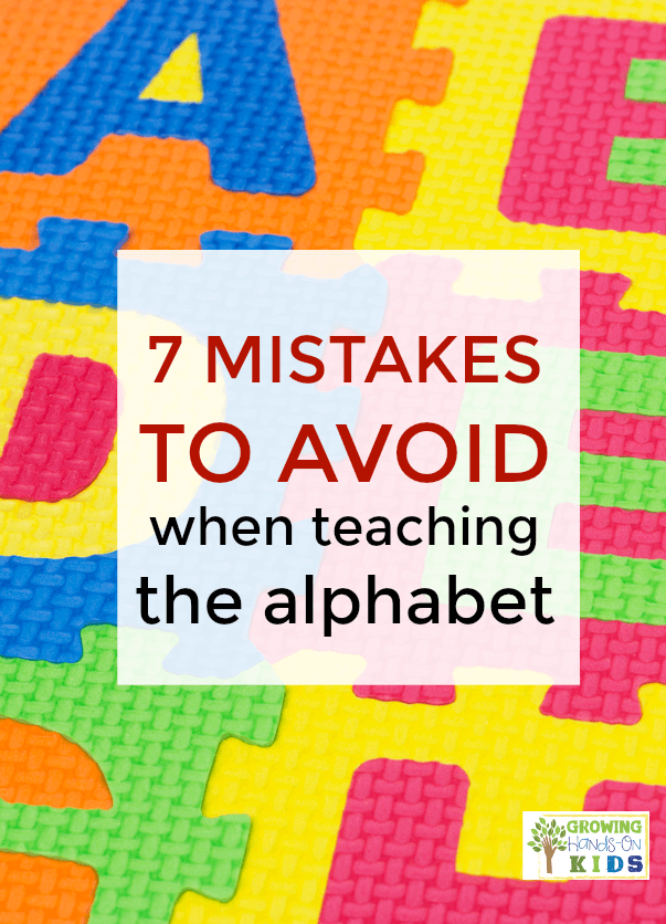 7 mistakes to avoid when teaching the alphabet to preschoolers