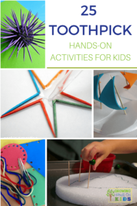 25 toothpick hands-on activities for kids.