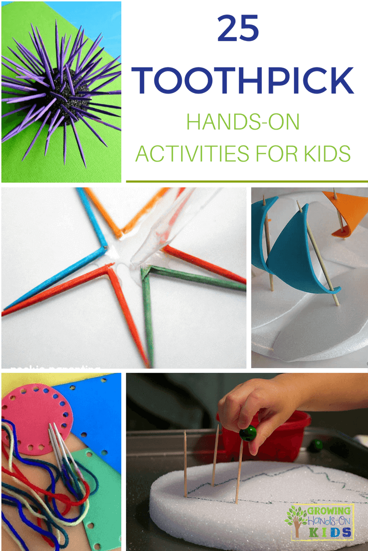 toothpick hands-on activities for kids