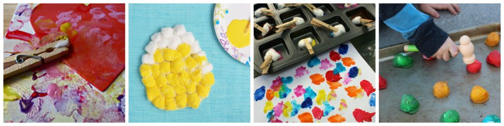 Cotton Ball Hands-on Activities for Kids Art and Fine Motor