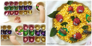 Spring play dough activity