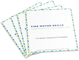 Fine Motor Skills checklists