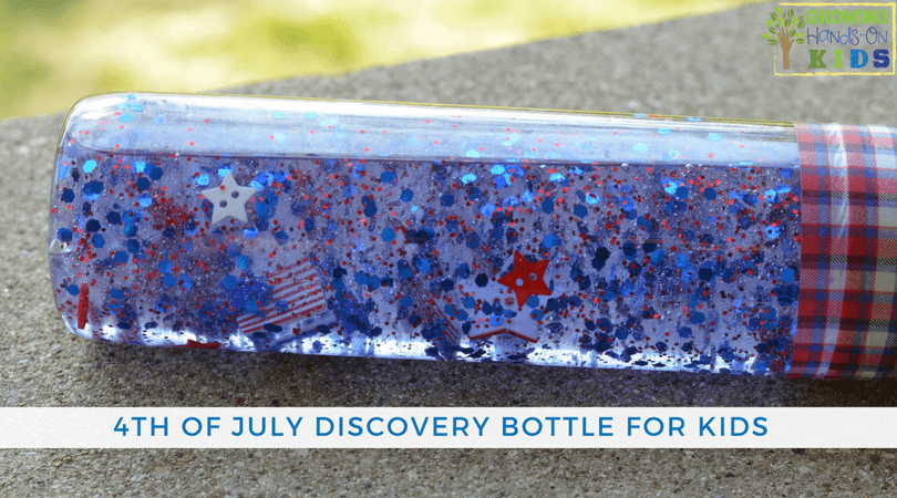 4th of July Discovery Bottle for Kids