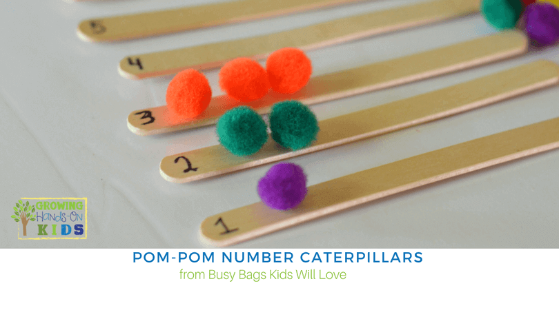 Pom-Pom Number Caterpillars – Busy Bags Kids Will Love