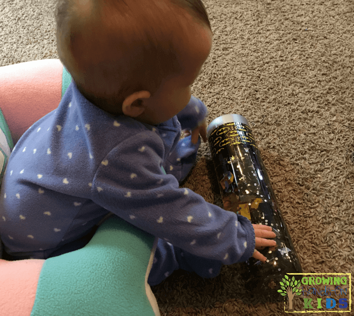 Batman Sensory Bottle for sensory play.