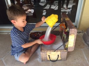 Fall themed sensory play ideas for kids.