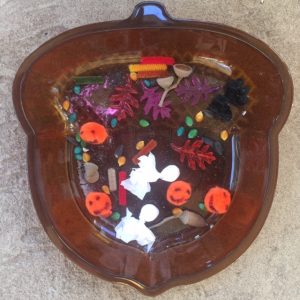 Fall themed sensory play ideas for kids.