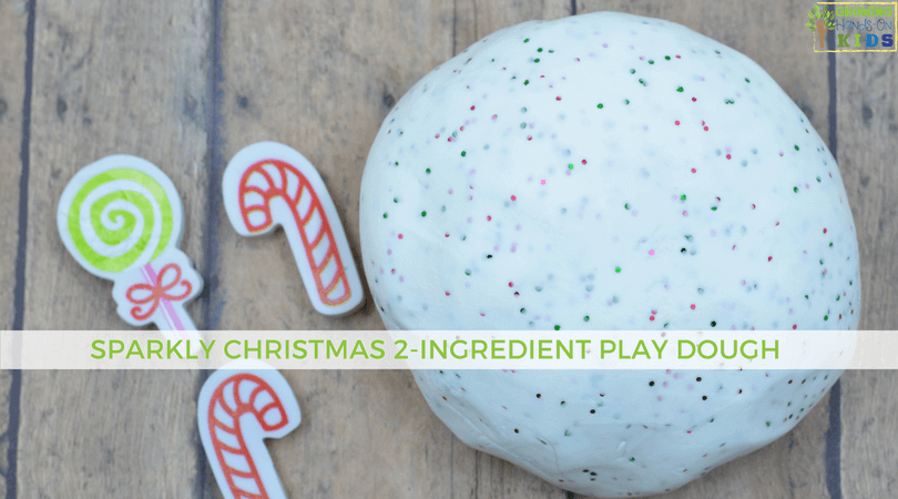 Sparkly Christmas 2-Ingredient Play Dough
