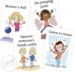 Visual Cards for Calming from Fun and Function.