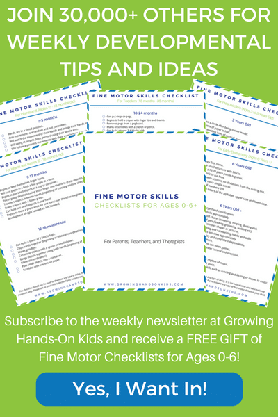 Fine Motor Skills Milestones Chart