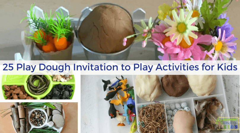 25 Play Dough Invitation to Play Activities for Kids