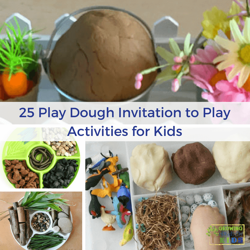 25 Play Dough Invitation to Play Themes for Kids.