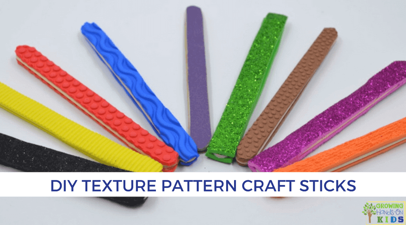 DIY Texture Pattern Craft Sticks