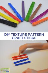 DIY Texture Pattern Craft Sticks for Hands-On Activities.