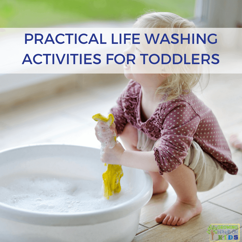 Practical Life Washing Activities for Toddlers. Montessori Inspired activities at home.