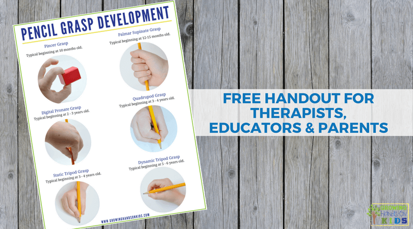 Pencil Grasp Development Chart