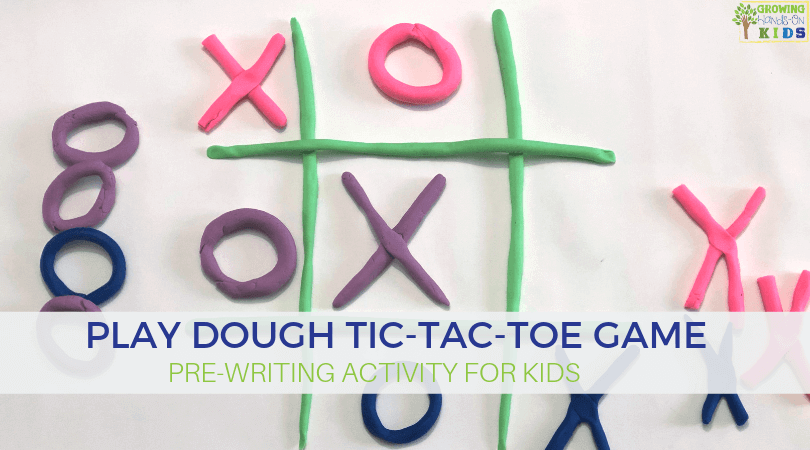 Play Dough Tic-Tac-Toe Game: Pre-Writing Activity for Kids