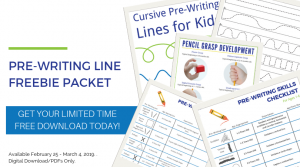 Pre-writing line freebie packet download