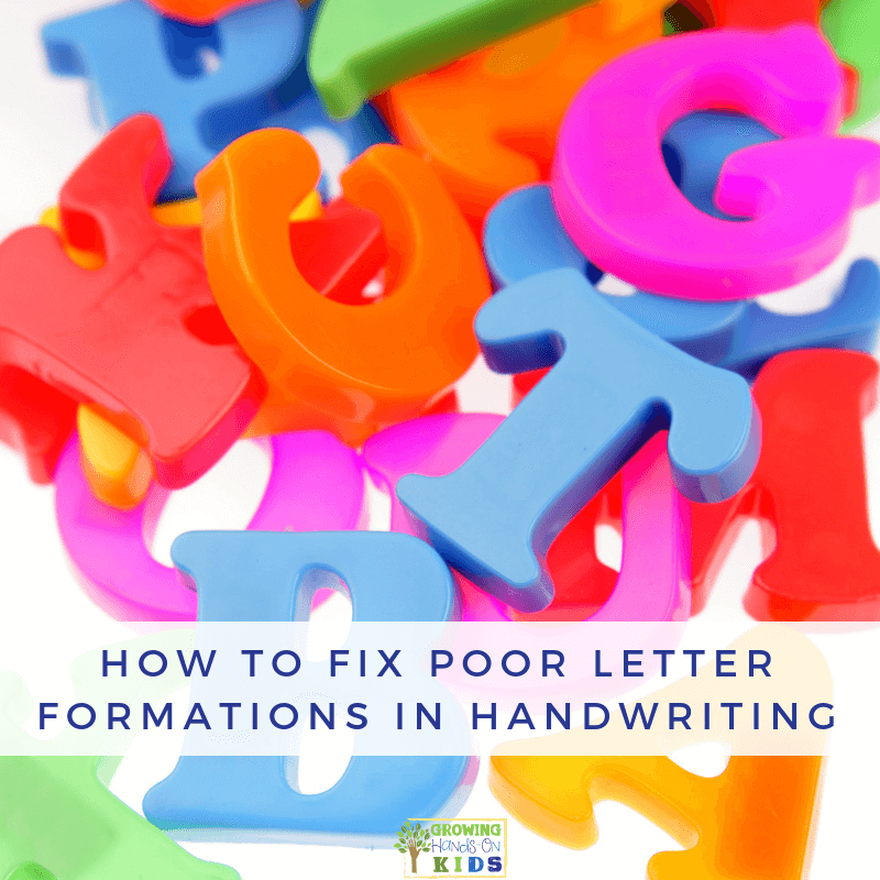 How to Fix Poor Letter Formations in Handwriting.