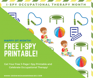 I-Spy Occupational Therapy Month Free Download