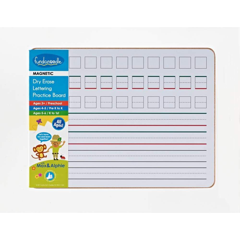 Magnetic dry erase practice board from Fundanoodle
