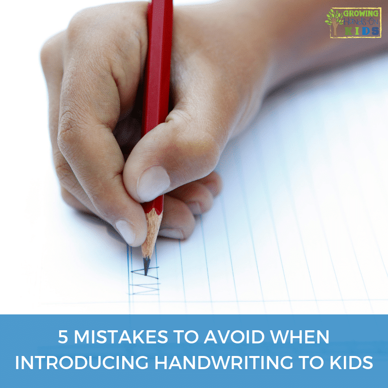 5 mistakes to avoid when introducing handwriting to kids.