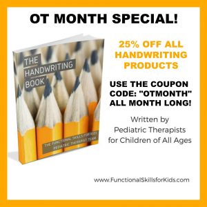 OT Month Sale - The Handwriting Book & The Scissor Skills Book