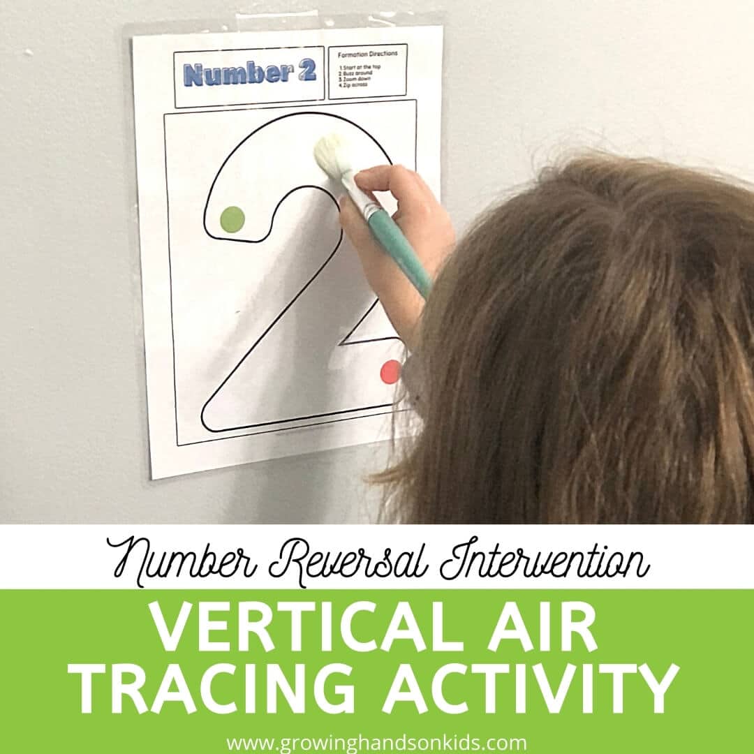 Number Reversal Intervention: Vertical Air Tracing Activity