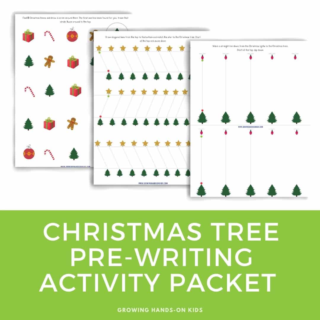 Christmas Tree Pre-Writing Activity Packet