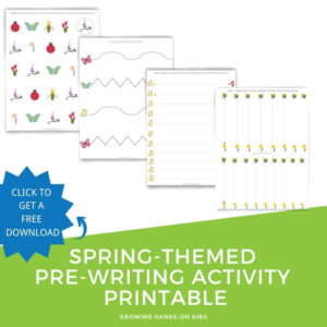 Spring pre-writing activity packet.