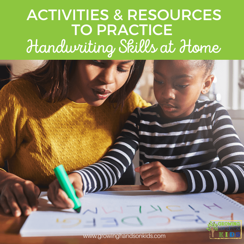 Activities And Resources To Practice Handwriting Skills At Home